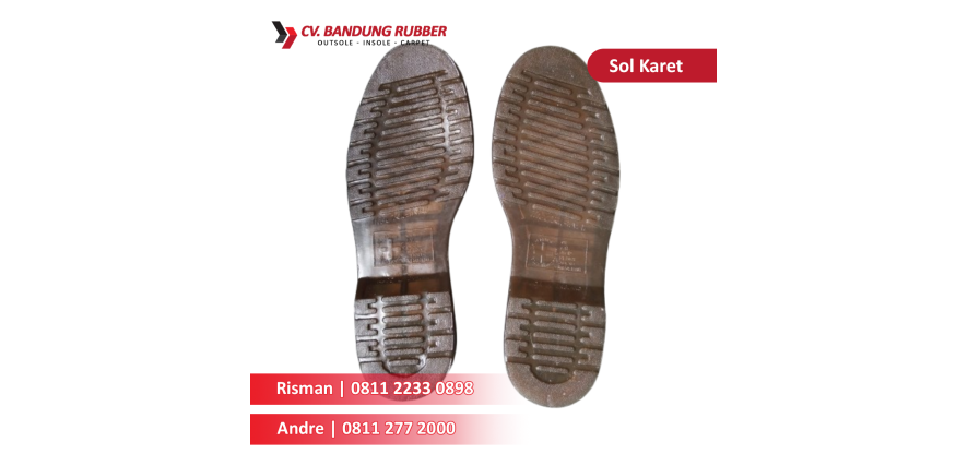 Harga Karet Lembaran Sol Sandal di Industri Pengolahan Bandung
